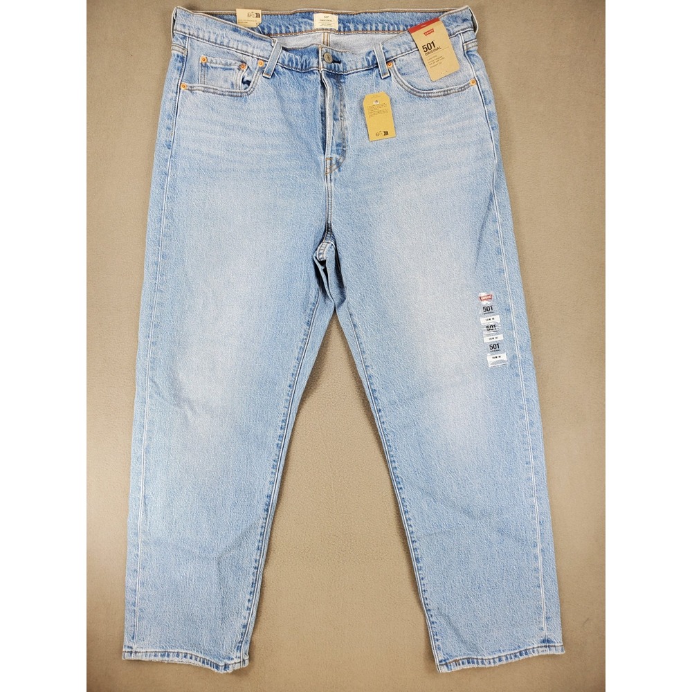 Levis 501 Original Jeans Women 16W Light Wash Blue Straight Leg Button Fly NEW